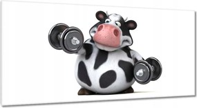 Képek 115x55 Zsíros tehén az edzőteremben