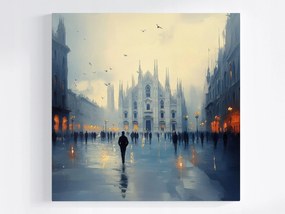 Poszter Építészet Olaszország Milánó Város Katedrális 40x40