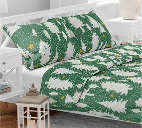 Pamut deluxe ágynemű KARAMA GREEN WOODS 140x200 cm