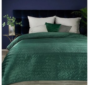 Frida bársony ágytakaró Sötétzöld 220x240 cm