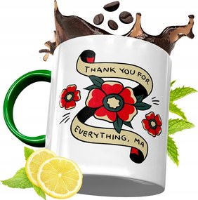 Zöld Bögre Anyukáknak Születésnapi Ajándék fényképes nyomtatással