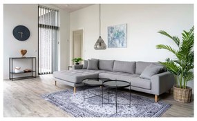 Fekete kerek dohányzóasztal ø 70 cm Venezia - House Nordic
