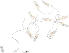 CLIP ART LED égősor USB csatlakozóval, csipesz 10 égővel