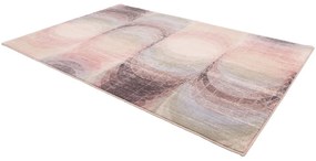 Világos rózsaszín gyapjú szőnyeg 133x190 cm Kaola – Agnella