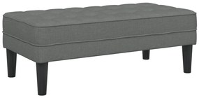 Pad Sötétszürke 113x57x39 cm Szövet