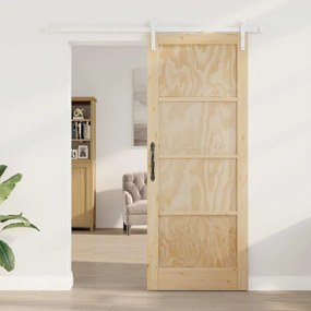 Csúszó Ajtó Természetes és fehér 83 x 211 cm
