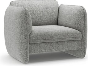 Világosszürke zsenília fotel Georgia – Micadoni