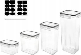 14 Db-os Ételtároló Doboz Szett 0.8L-2.8L Átlátszó