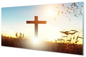 Akrilkép Kereszt mező nap 125x50 cm