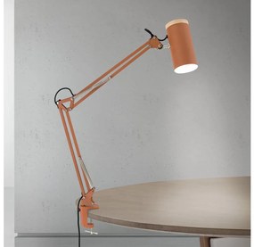 Orion - GILI csíptetős asztali lámpa 1xE27/40W/230V, téglavörös