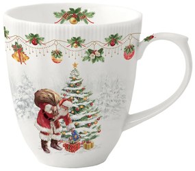Karácsonyi porcelán télapós bögre Nostalgic Christmas Time