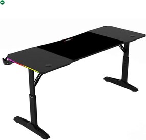LUMEN RGB LED gamer asztal 140 × 60 cm