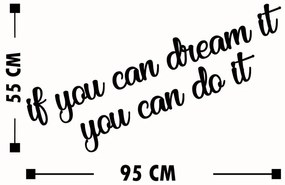 Fa fali dekoráció, If You Can Dream It You Can Do It