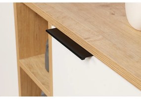 Konzolasztal Clara Console - Oak, Fehér