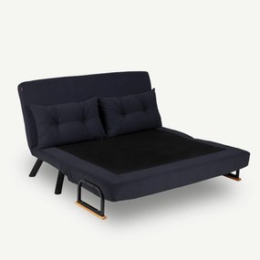 2 személyes kanapéágy Homoko 2-Seater - Fekete