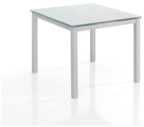 Bővíthető étkezőasztal üveg asztallappal 90x90 cm New Daily – Tomasucci