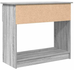 szürke sonoma színű konzolasztal fiókokkal 85,5x38,5x74,5 cm