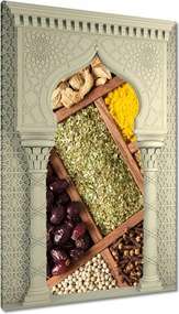 Vászonkép 60x90 Fűszerek dobozban