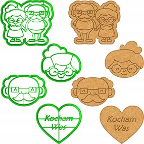 4x FormĂĄk Nagymama Ăs Nagypapa NapjĂĄra Nagypapa Ăs Nagymama 4db-os szett