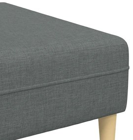 Kanapé Szett 3 pcs Sötétszürke szövet