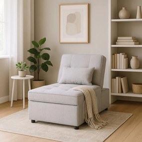 Dönthető, alvófunkciós fotel iberis 67 cm szürke, fotel