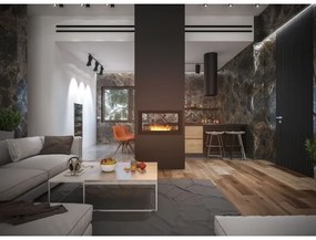 InFire - Beépített BIO kandalló 90x50 cm 3kW bifaciális