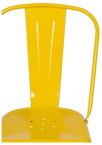 Sárga fém étkezőszék szett 2 db-os – Ixia