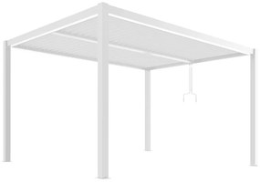 LUXE pergola 3x4m fehér LED világítással
