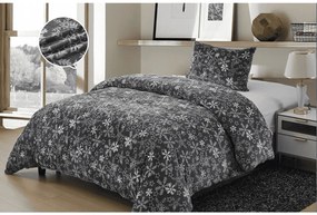 Mikroplüss ágyneműhuzat SNOWFLAKE szürke Ágyneműhuzat mérete: 70 x 90 cm | 140 x 200 cm