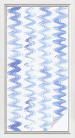 Öntapadós szélvédő furnér Adatvédelem Kék hullámok 50x100