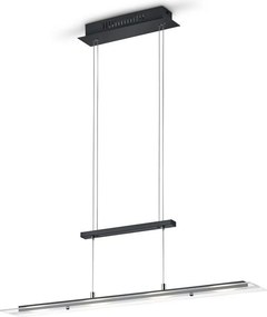 TRIO R32004132 MILOS Modern Led Függesztett Lámpa Fekete LED IP20