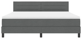 Boxspring Ágy Matrac Mályva Szürke 180x200 cm Szövet