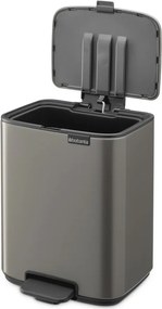 Szürke acél pedálos szemetes 7 l Bo – Brabantia