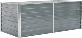 vidaXL szürke horganyzott acél kerti magaságyás 160 x 80 x 45 cm