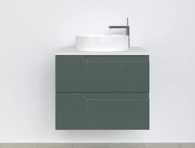 Piramida EURIDIKA fali fürdőszobabútor - mosdópult mosdó nélkül -2 fiókos - PINO ZÖLD - 65 x 48 x 53 cm