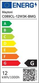 Maytoni Vega C089CL-12W3K-BMG 1x12W/LED 3000K 890lm IP20