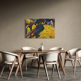 Kép - Vasily Kandinsky, Houses at Murnau, reprodukciók (90x60 cm)