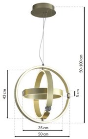 LED kristálycsillár SIRIUS LED / 80W / 230V