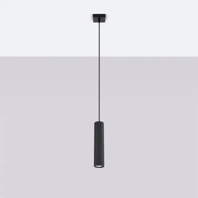 Sollux SL.1573 - Csillár zsinóron KARBON 1xGU10/10W/230V fekete