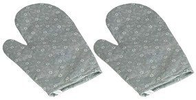 Bellatex rügyező virág edényfogó szürke, 28 x 18 cm, 2 db