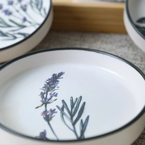 6 darab 14 cm-es Herbal fajansz tálkészlet