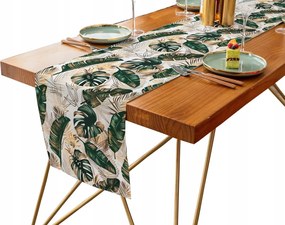 Dekorációs Futófelület 40X180 Fehér Levelek