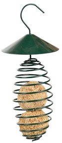 Rugalmas fém madáretető spirál, tetővel, 23 cm