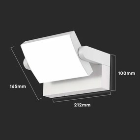 LED kültéri fali lámpa LED/17W/230V 3000K IP65 fehér