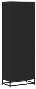 fekete szerelt fa könyvszekrény 60 x 35 x 170,5 cm