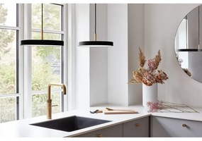 Fekete LED függőlámpa fém búrával ø 31 cm Asteria Mini – UMAGE