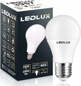 Led izzó E27 25W =170W Smd 4000K semleges Premium Ledlux nem villog
