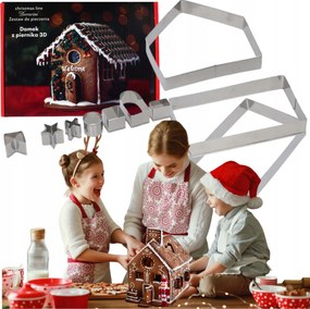 Mézeskalács Házikó Karácsonyi Formák 3D sütő szett