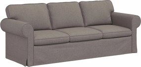 vidaXL Kanapé Tópszínű 215 x 82 x 80 cm szövet