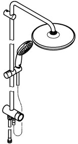 GROHE 266802431 - Zuhanyrendszer VITALIO START SYSTEM 250 390 mm fekete